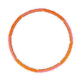 Star Sports S-Rose Magnetic Air Cushion Hula Hoop 1.6kg EA1006 Made in Korea 8-Section One-Touch Detachable Exercise Hoop for Diet and Massage